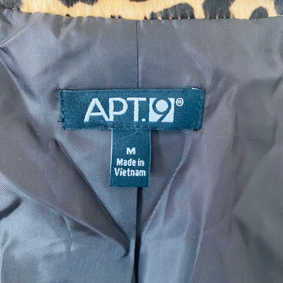 Apt.9 Vintage inspired 100 Leopard Cropped Coat , NWT - Picture 5 of 10